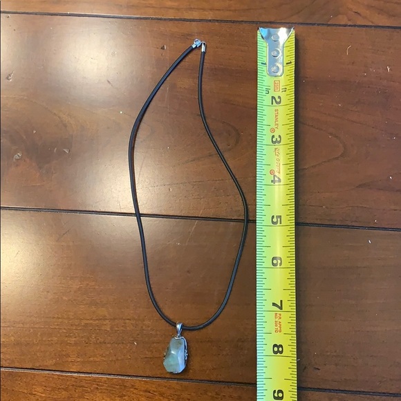 Facetted moss agate necklace - Picture 3 of 3